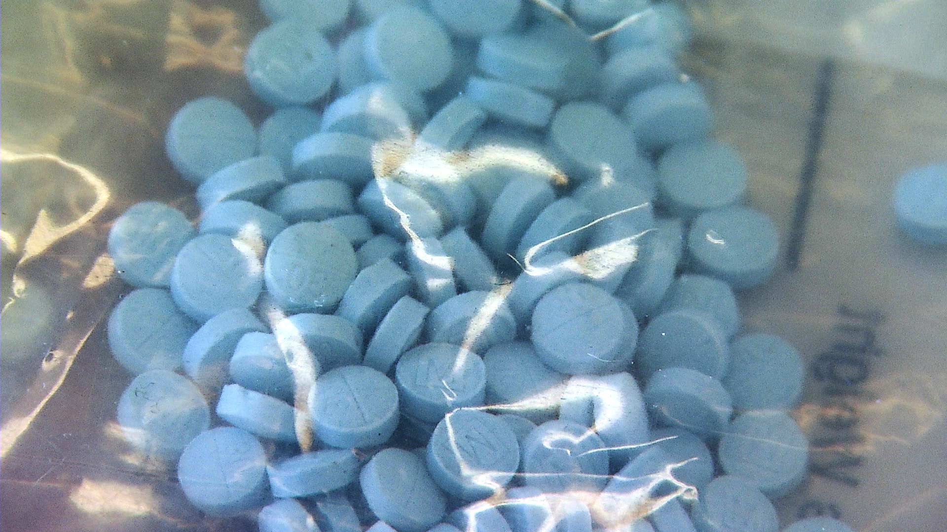 File image of fentanyl pills seized by the Pima County Sheriff's Department. 2019. 