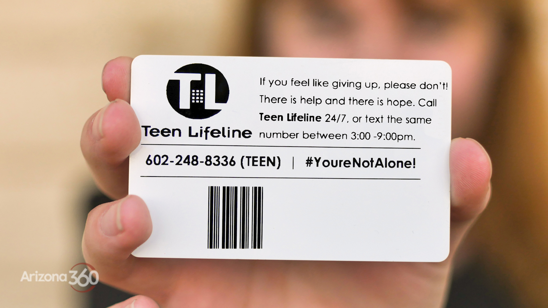 Come July 2021 school identification cards will have the Teen Lifeline number printed on the back for all who are struggling with suicidal thoughts or other concerns. 