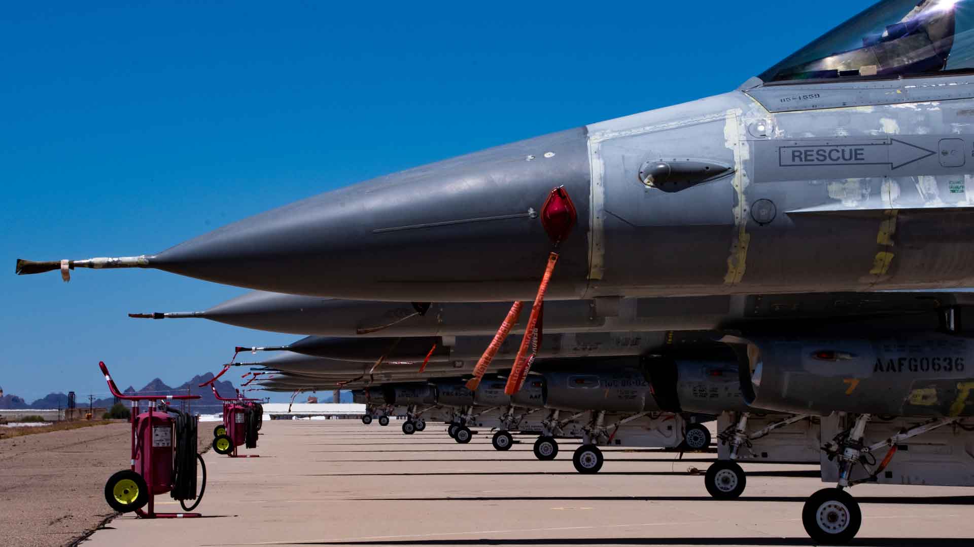 A group of F-16s at AMARG is ready to go back into service as drones to help test new weapons. April 2021