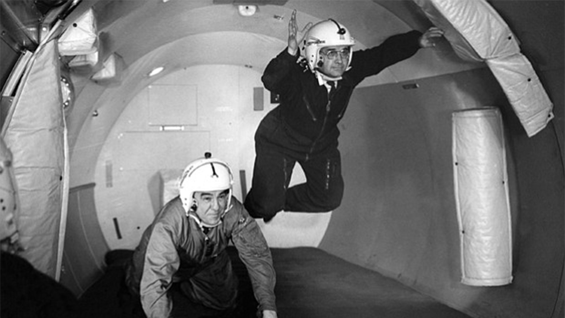 Joseph Kittinger falls from over 100,000 feet above earth. August 1957. 