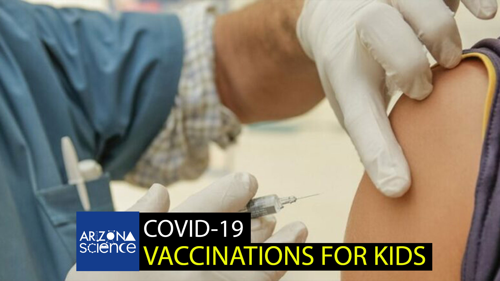 Child receives COVID-19 vaccination.