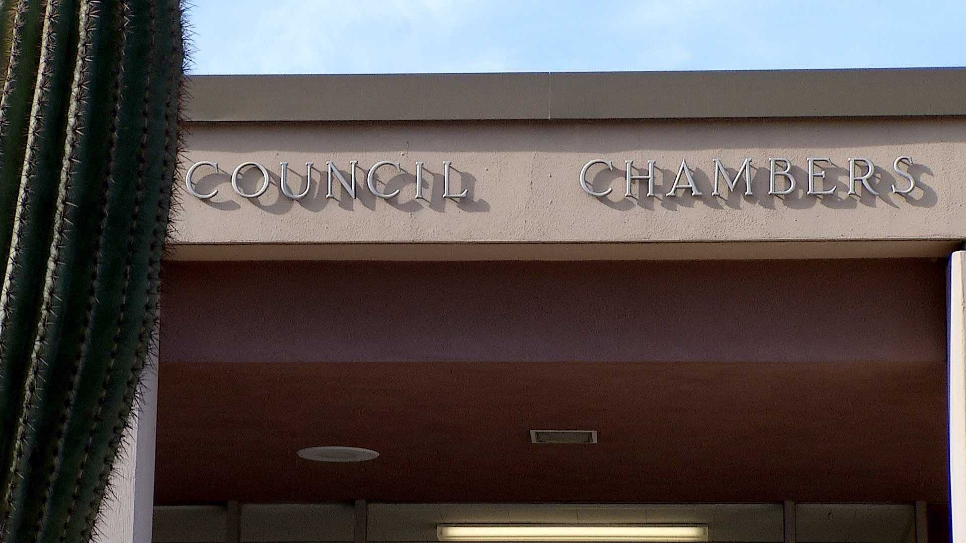 City of Tucson's council chambers in downtown. 