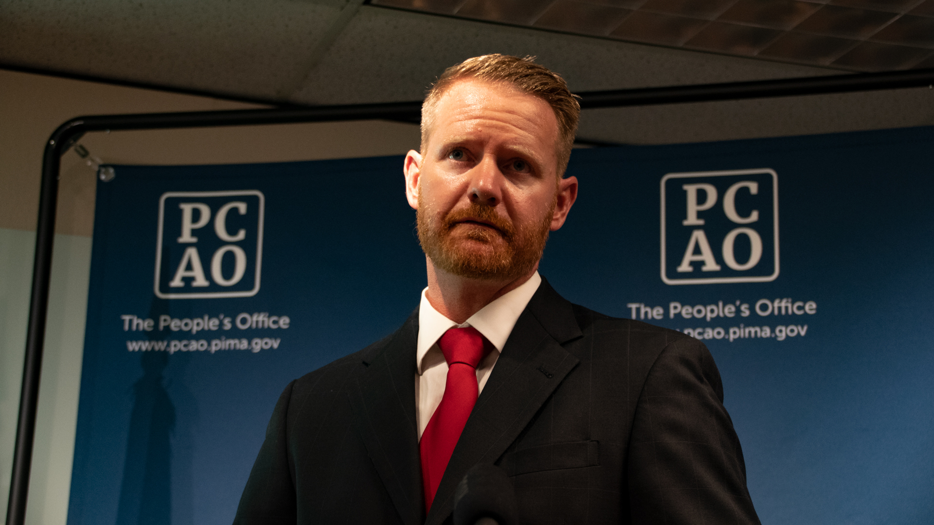 Dan South, Chief Criminal Deputy at the Pima County Attorney's Office, at a news conference. August 3, 2021