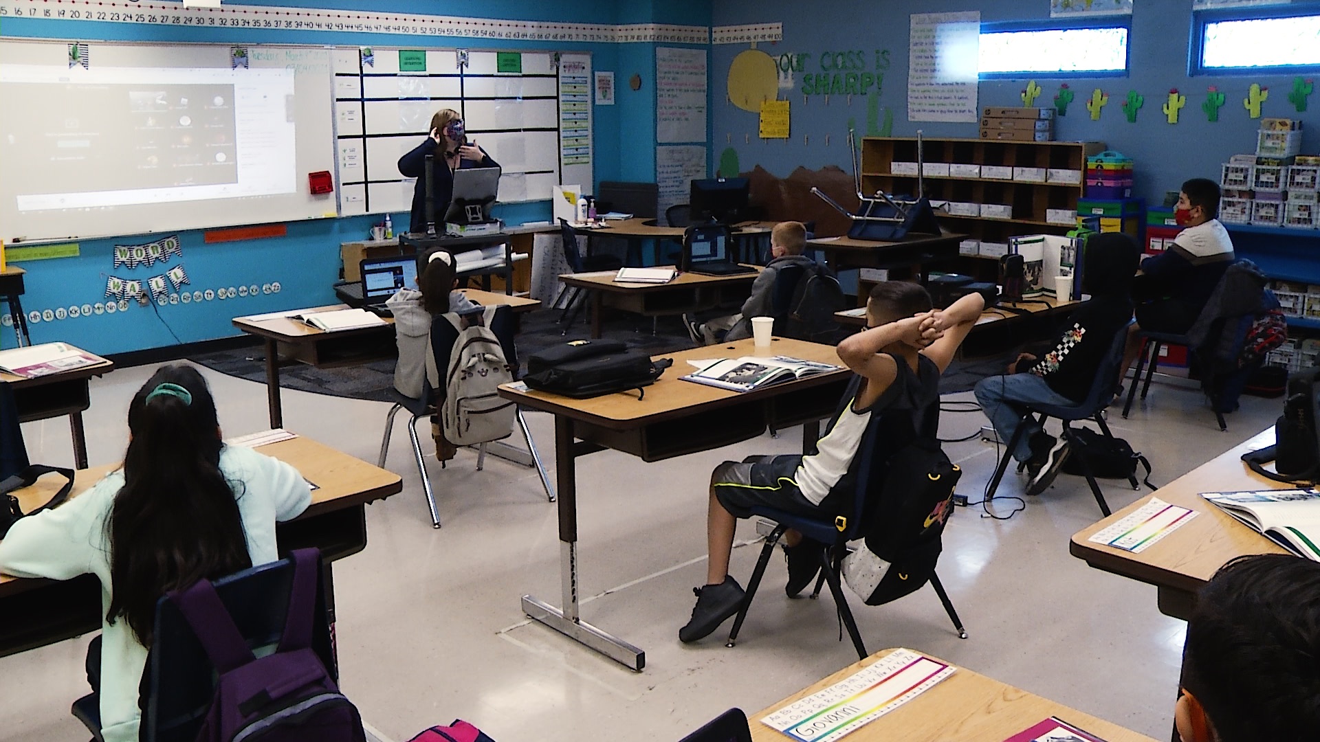 A classroom in the Sunnyside Unified School District.