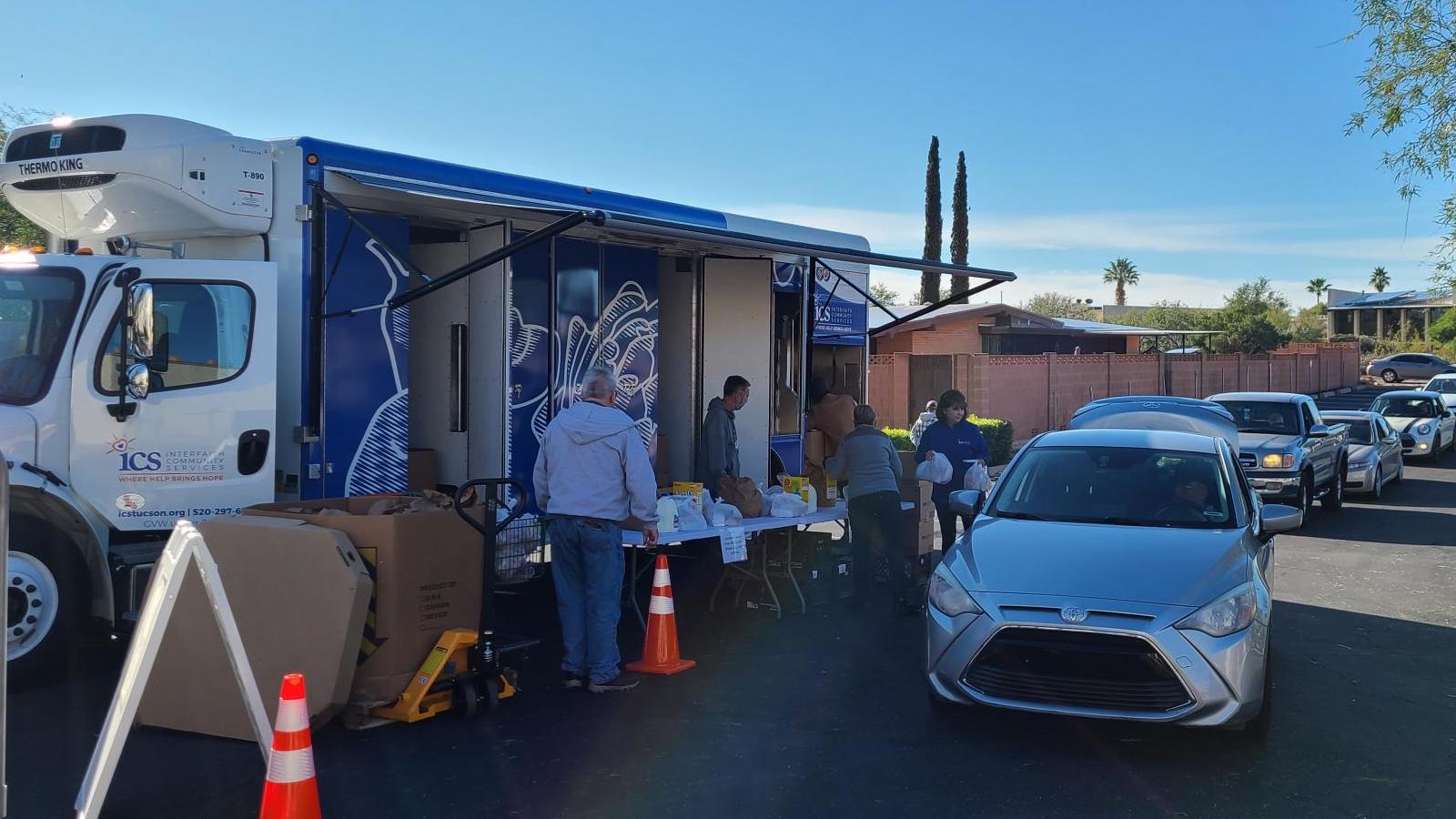 Interfaith Community Services' new mobile food bank.