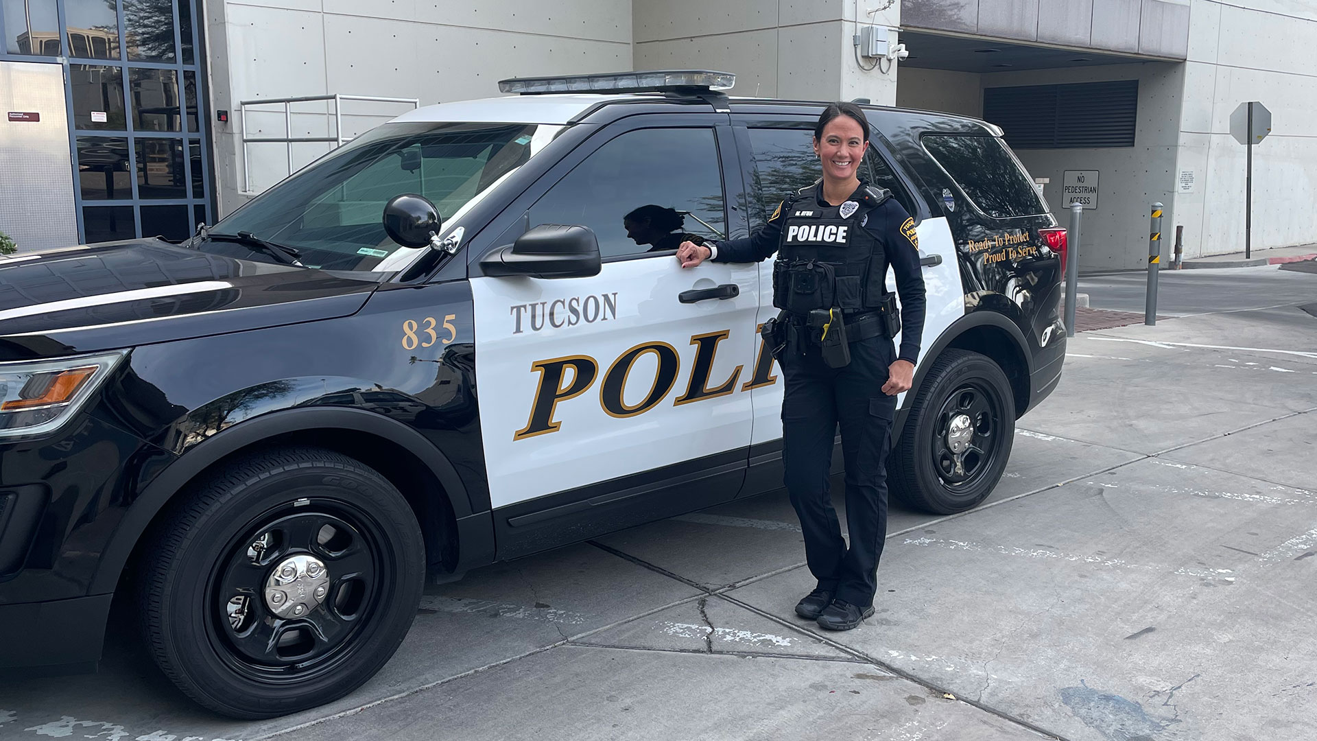 Melissa Ayun, who joined the Tucson Police Department in 2005, says she is grateful for the career opportunities and benefits. 