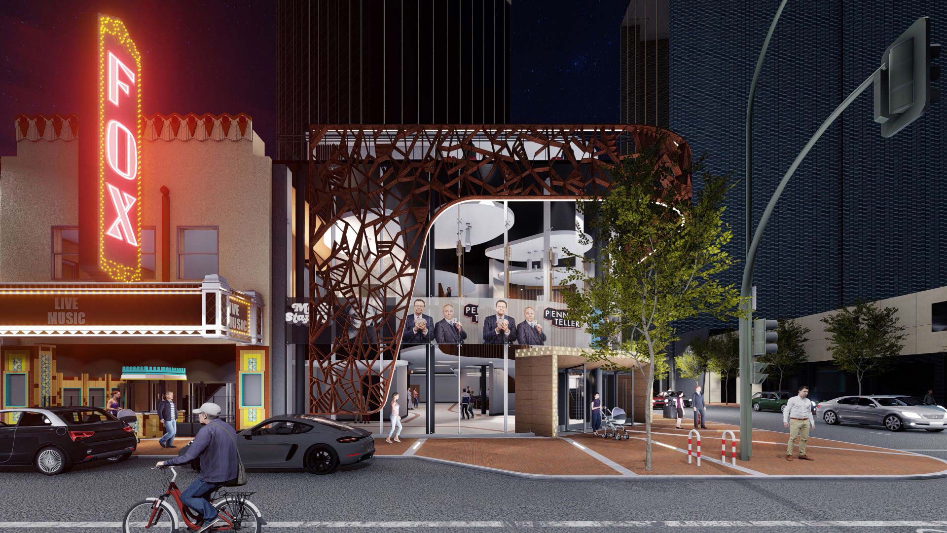 This rendering shows what architects propose for the redesign of the Fox Theatre.