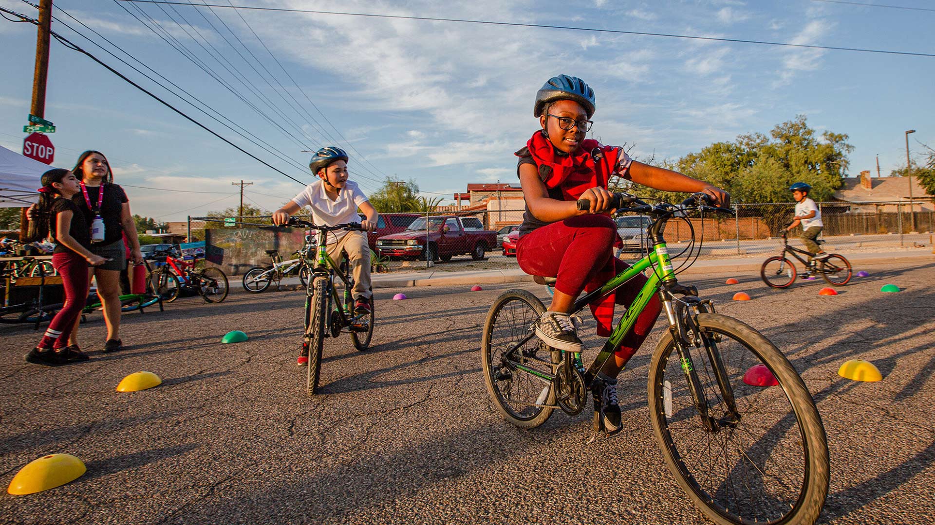 Children enjoy Tucson Cyclovia in 2019.