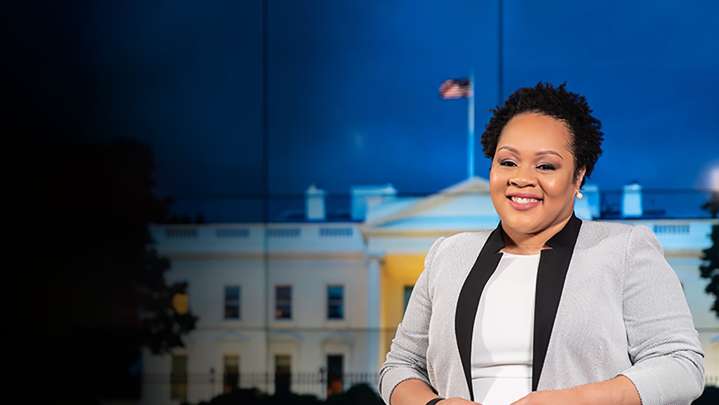 Yamiche Alcindor, NBC News Washington correspondent and host of Washington Week on PBS, received the 2022 Zenger Award for Press Freedom from the University of Arizona School of Journalism on Wednesday, Nov. 16. 