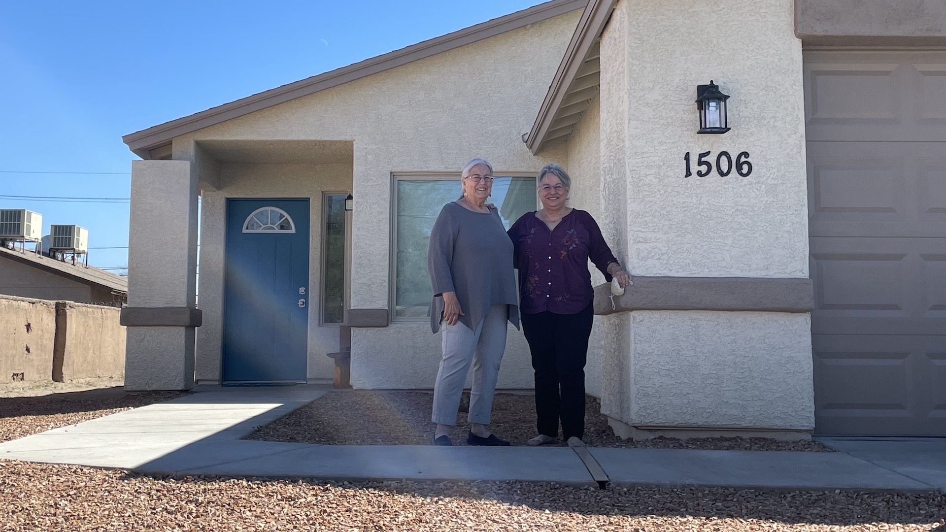Rosalie Douglas, left, and her daughter Kathy Chavez bought a house this year through the Pima County Community Land Trust after a seven-year search. 