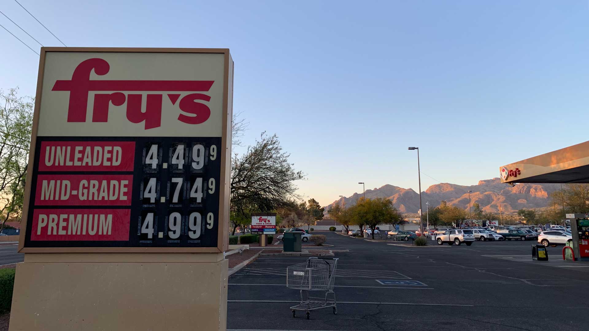 Gasoline was more than $4 a gallon in Tucson in March 2022