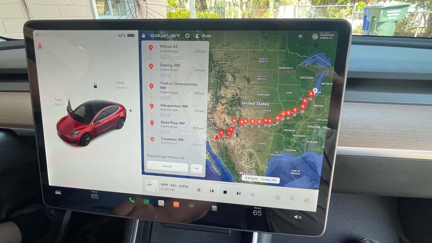 EV Car Monitor Charging Stations