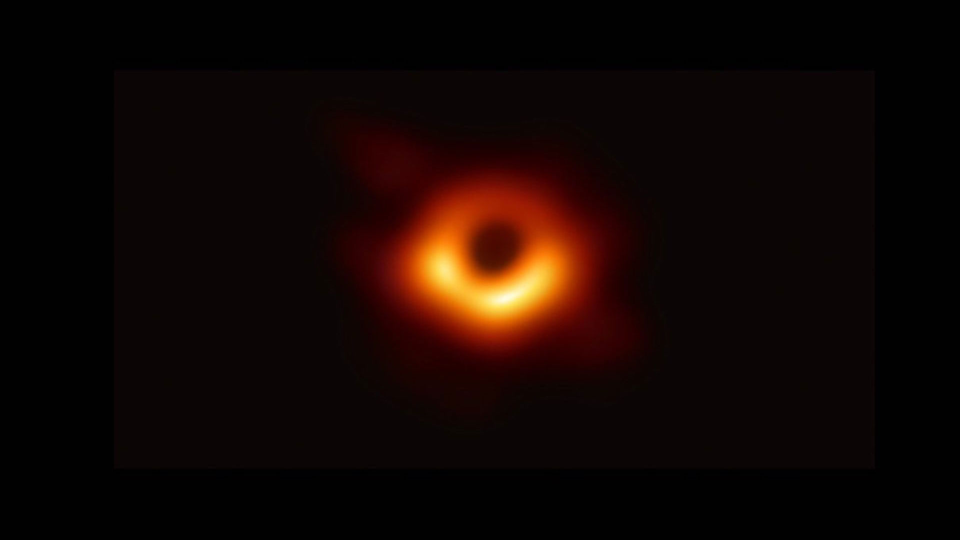 Image of black hole in the Milky Way galaxy. 