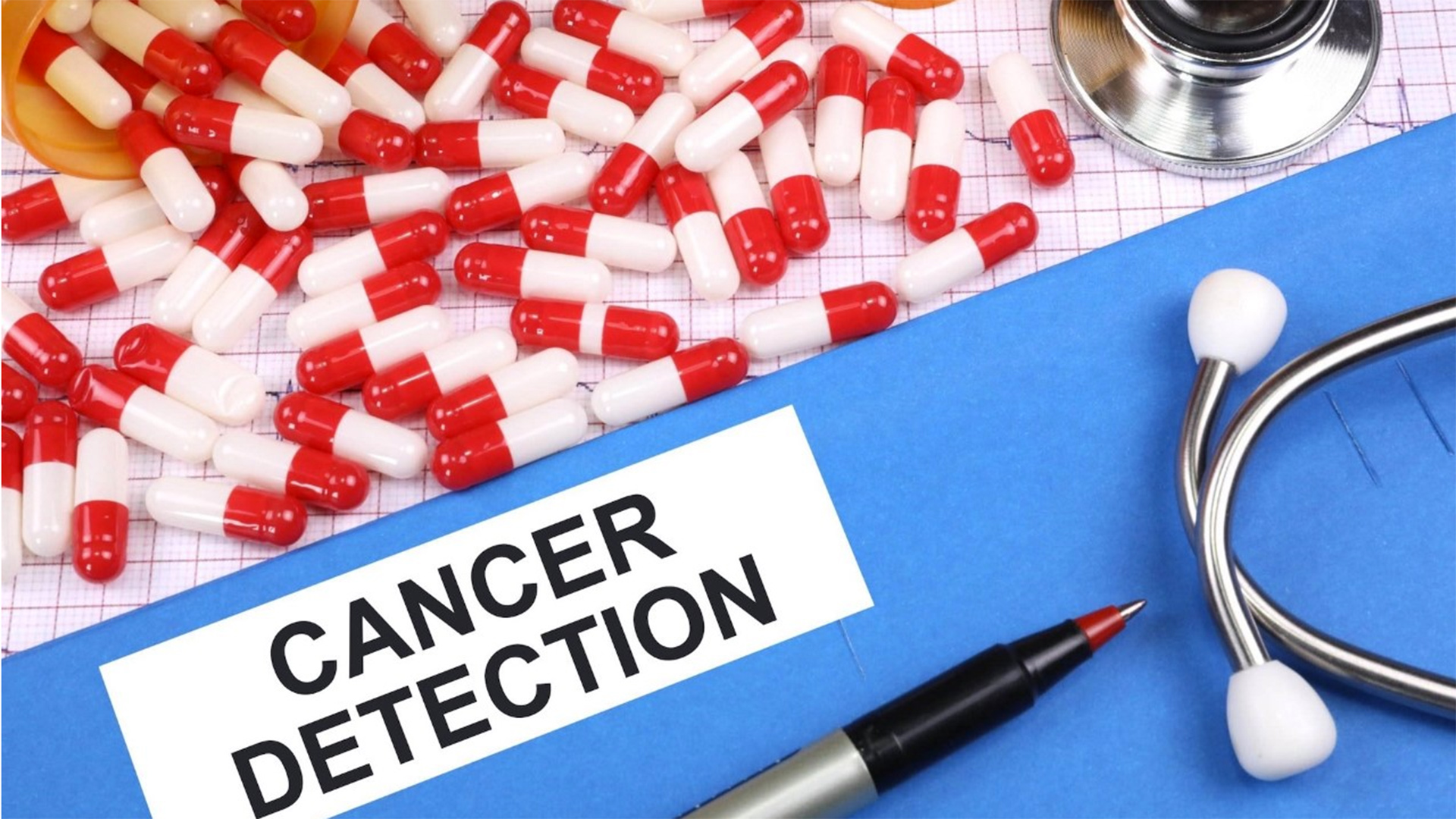 Cancer detection illustration.