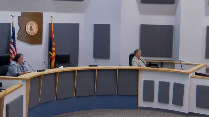 Cochise County Board of Supervisors  -- who appeared via Microsoft Teams -- voted to approve a $2.5 million payment to the Public Safety Personnel Retirement System (PSPRS) from the general fund contingency. June 21, 2022