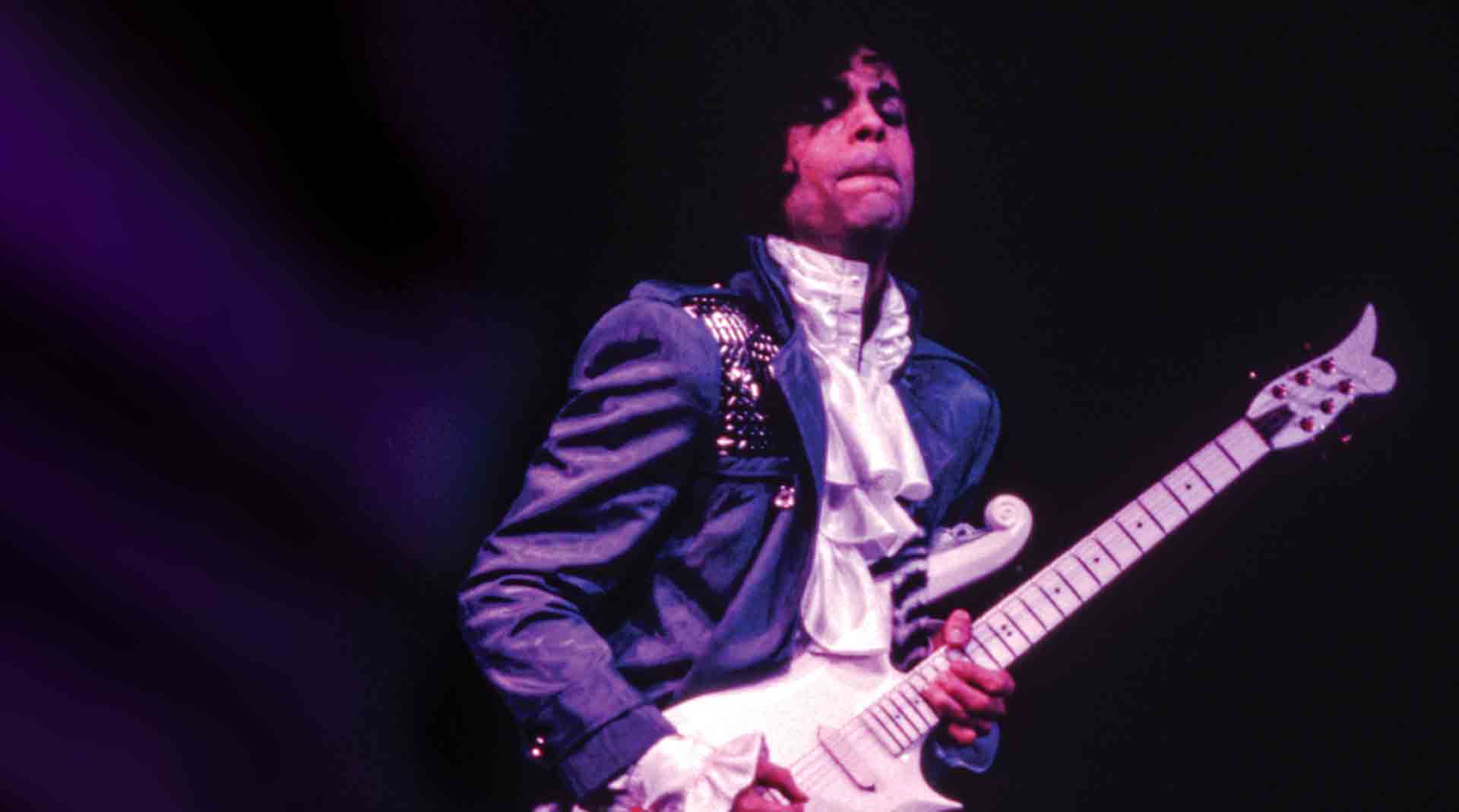 Prince performing on his Purple Rain Tour on March 30, 1985. Syracuse, New York.