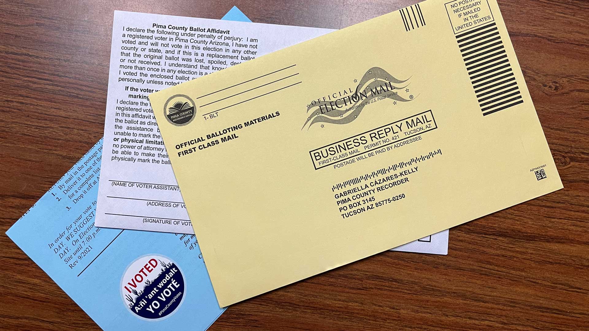 Mail in Ballots w I Voted