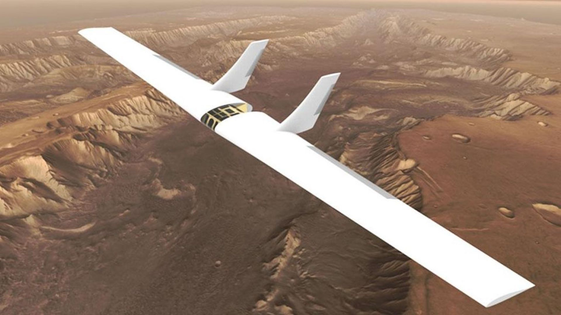 Illustration of a proposed Mars glider.