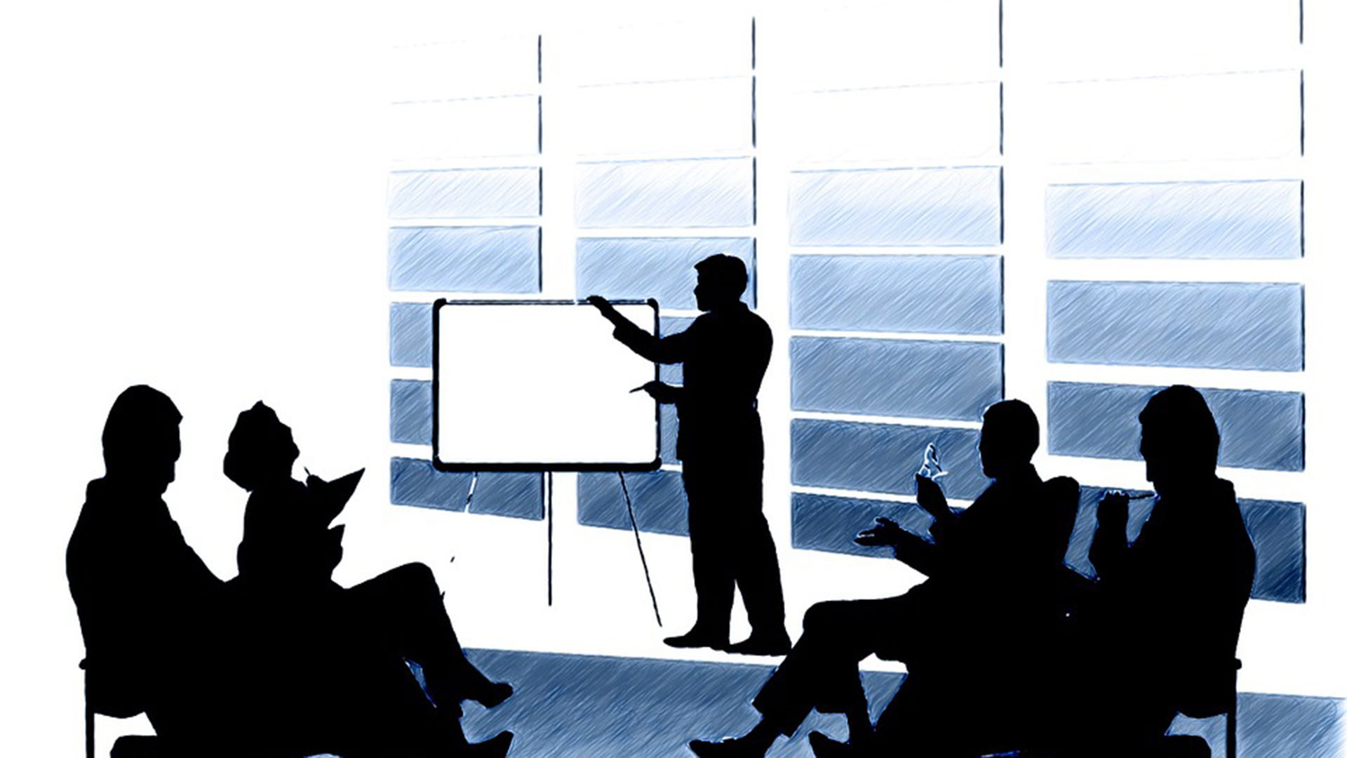 Business meeting illustration.
