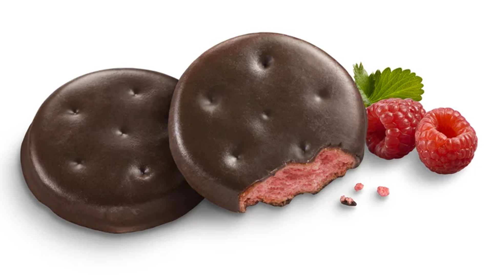 The Girl Scouts website calls Raspberry Rally a "thin, crispy cookie infused with raspberry flavor and dipped in chocolaty coating."