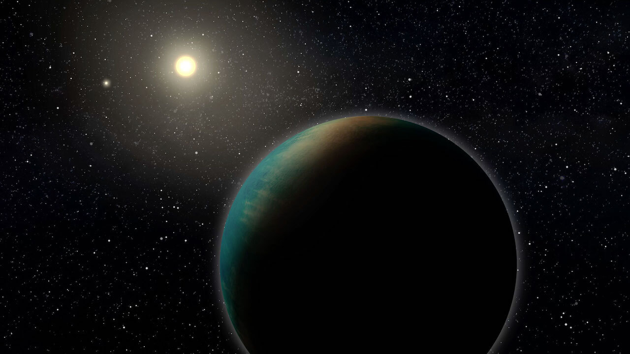 Artist's illustration of an Earth-type exoplanet. 