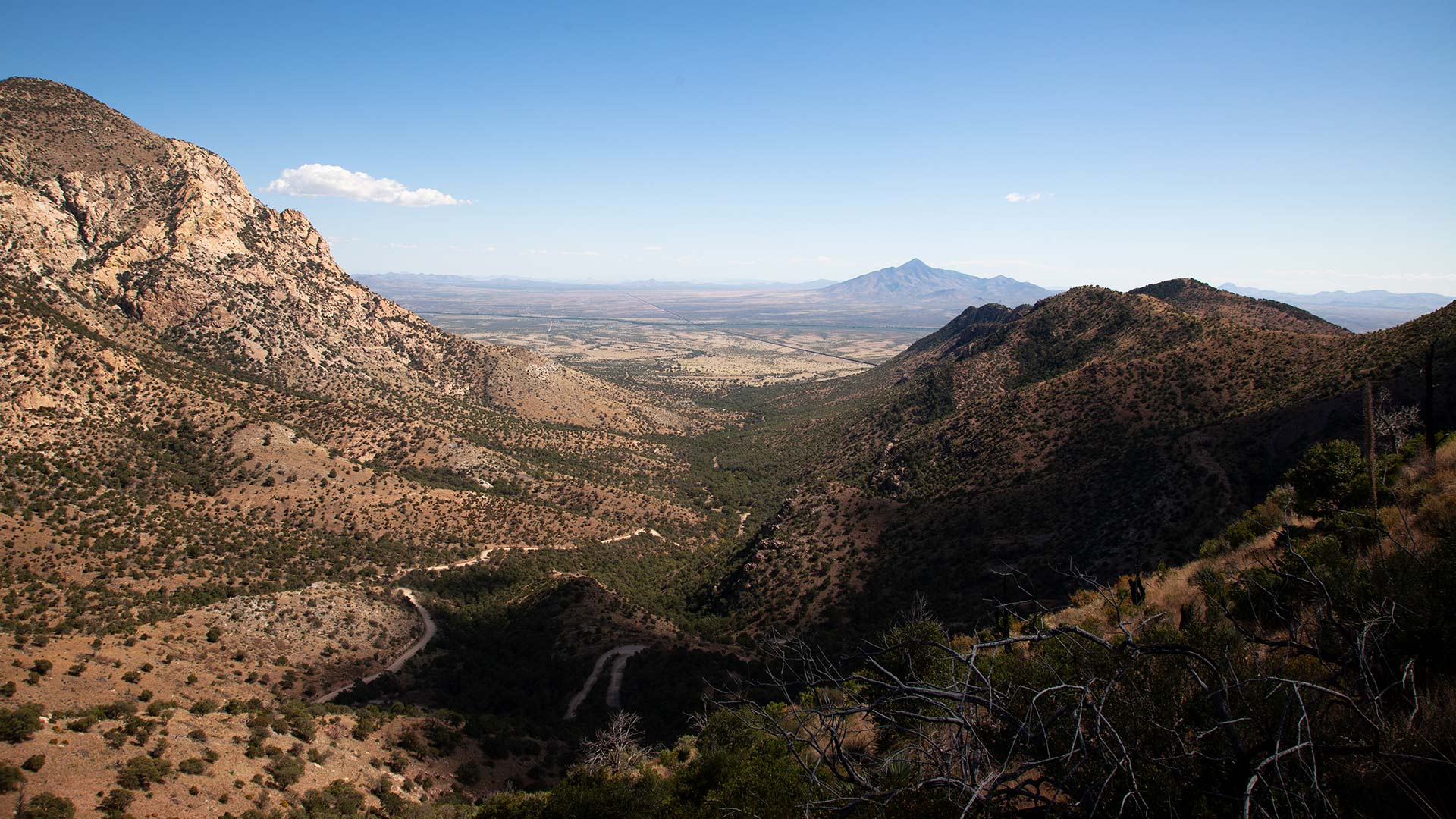 View of the San Pedro Valley from Montezuma Pass in Coronado National Memorial, on Wednesday, Oct. 18.