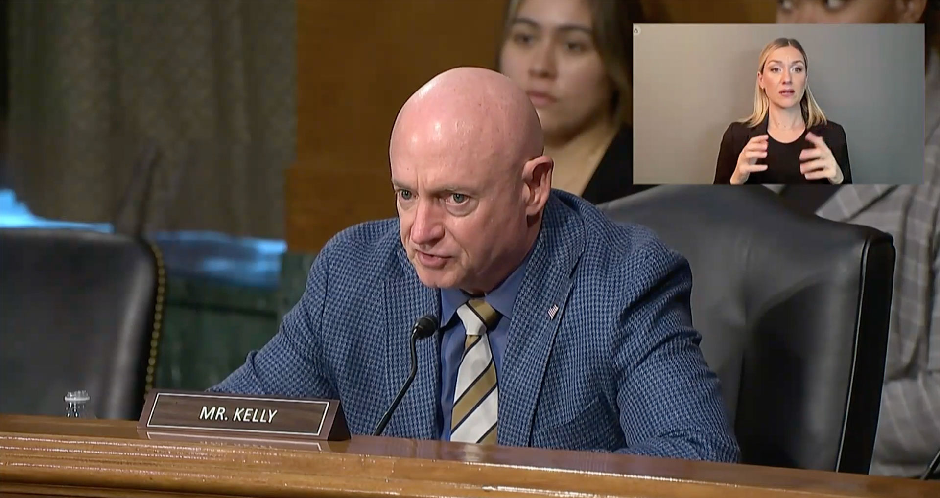 Senator Mark Kelly speaks at Senate Special Committee on Aging hearing on Thursday, Nov. 16, 2023. 
