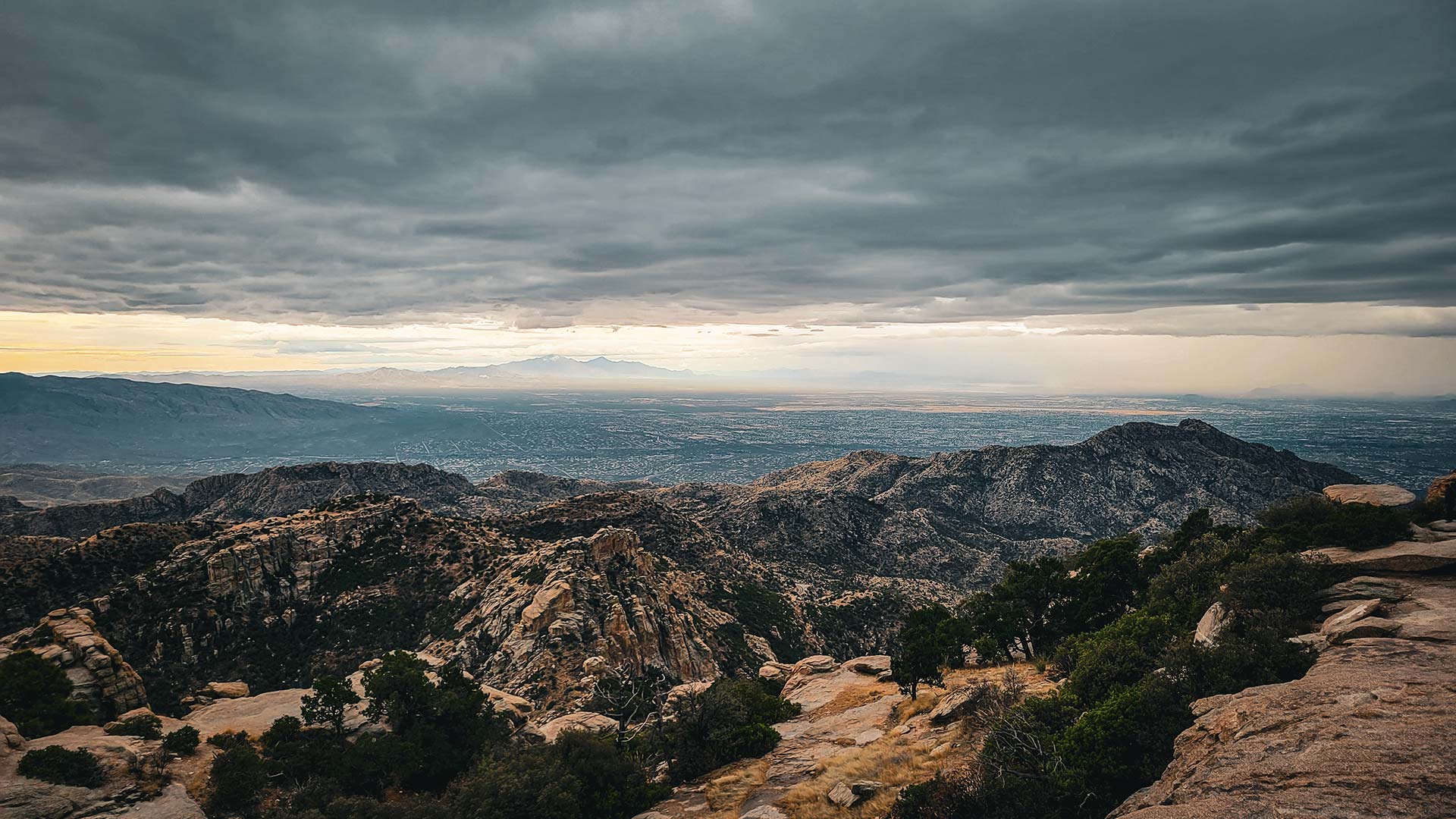 Santa Rita mountains overlooking Tucson