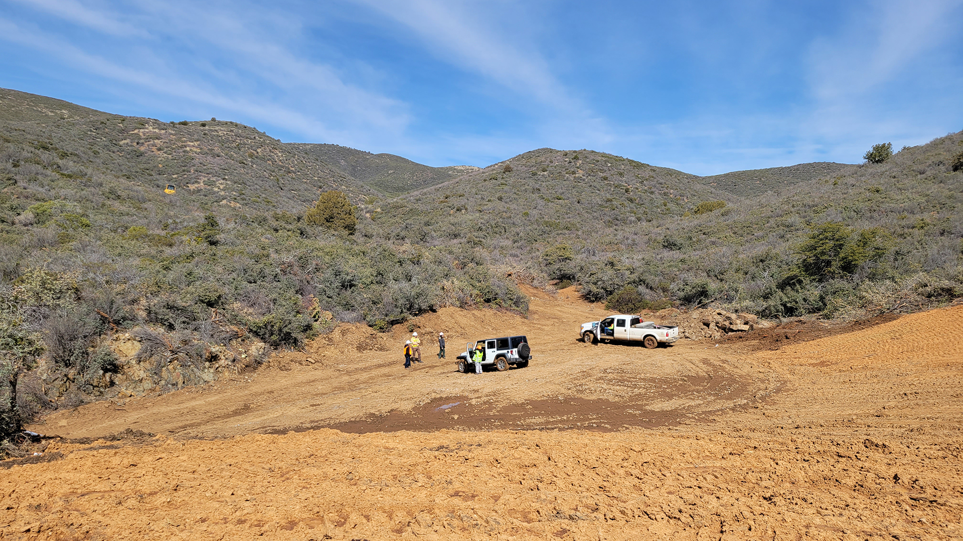 Uncle Sam Mine cleared hillside