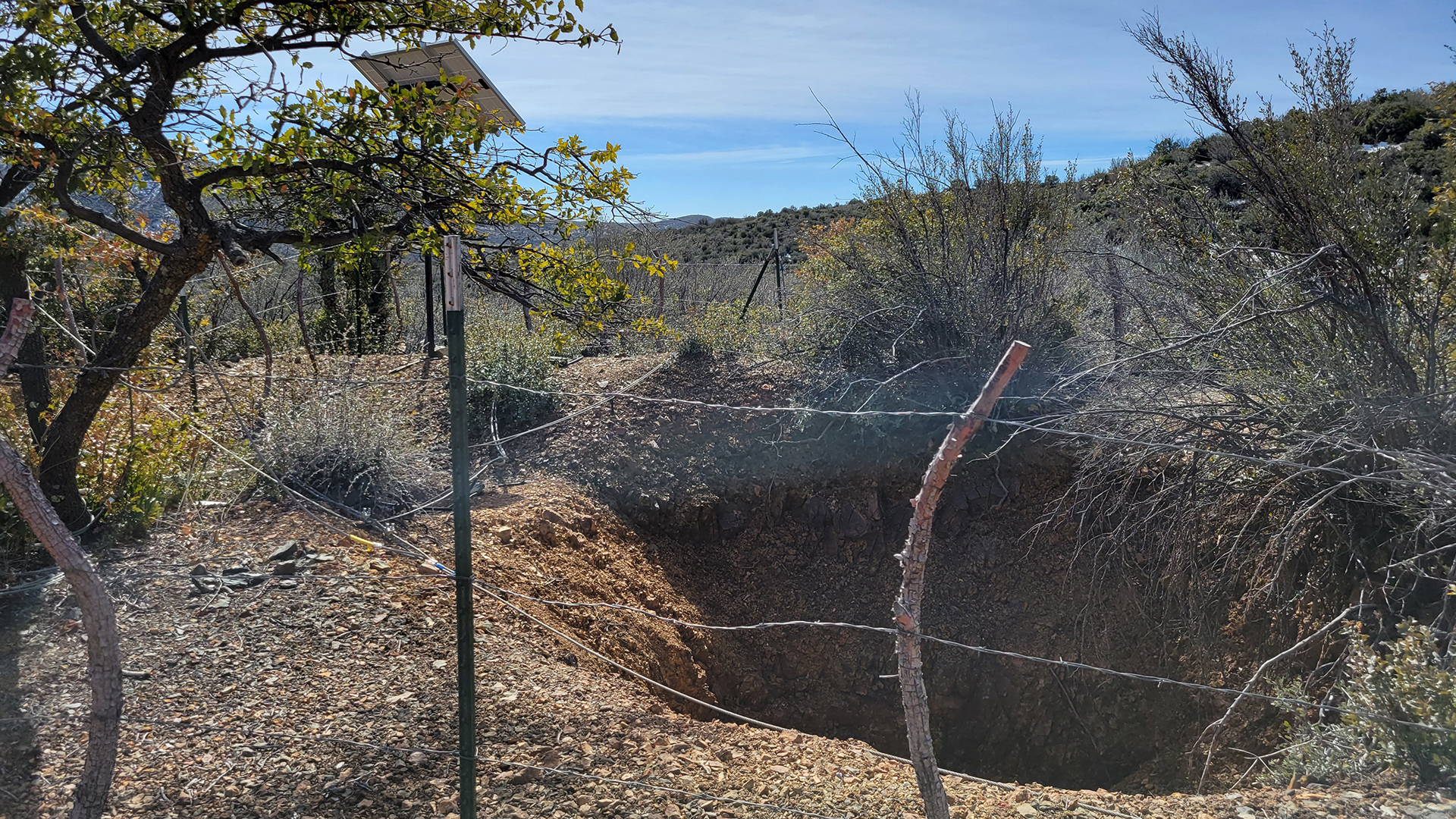 Mine Shaft and sky