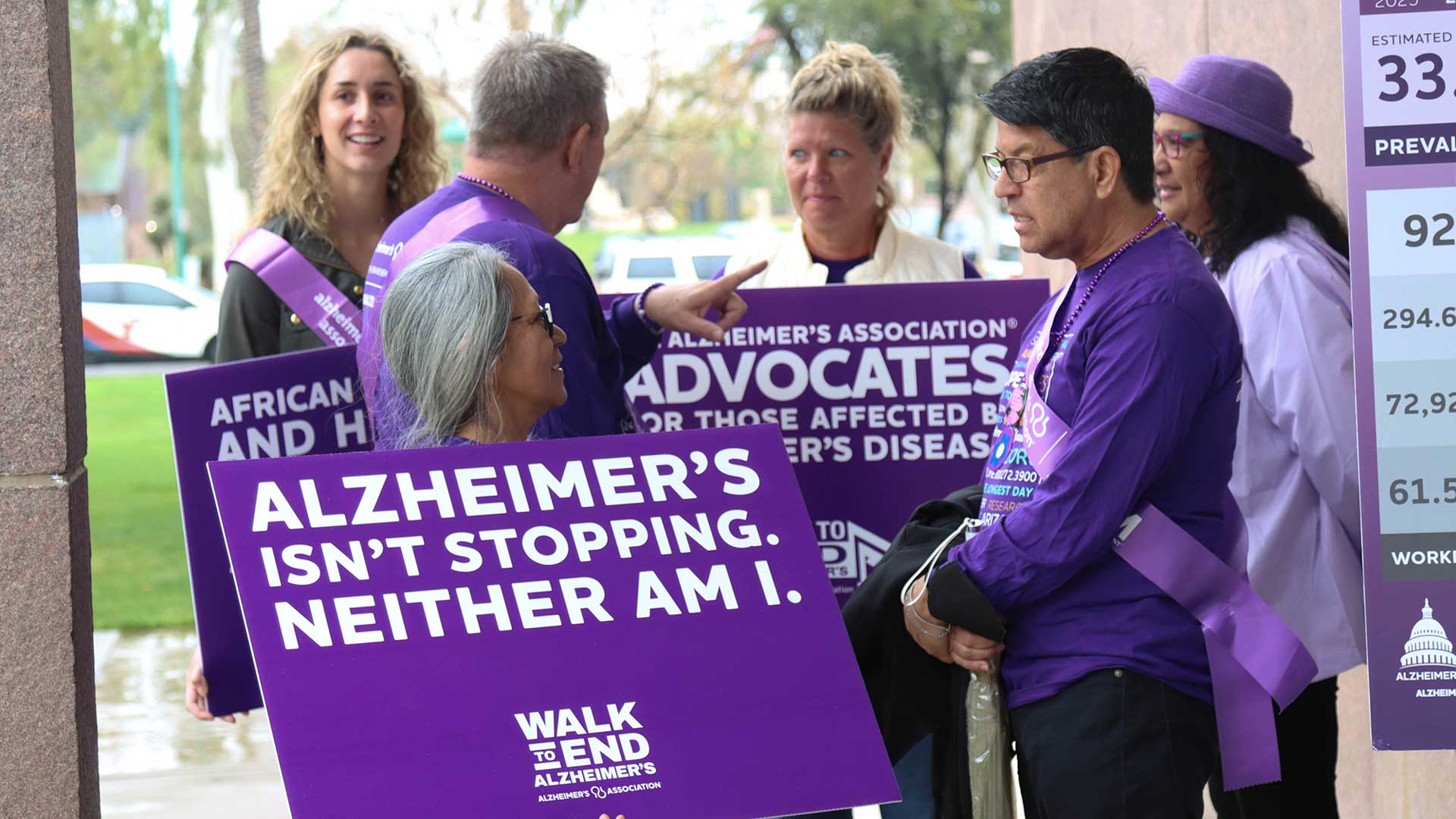 Supporters of bills to battle dementia spoke of the need for a statewide effort to battle dementia at a news conference at the state Capitol. 