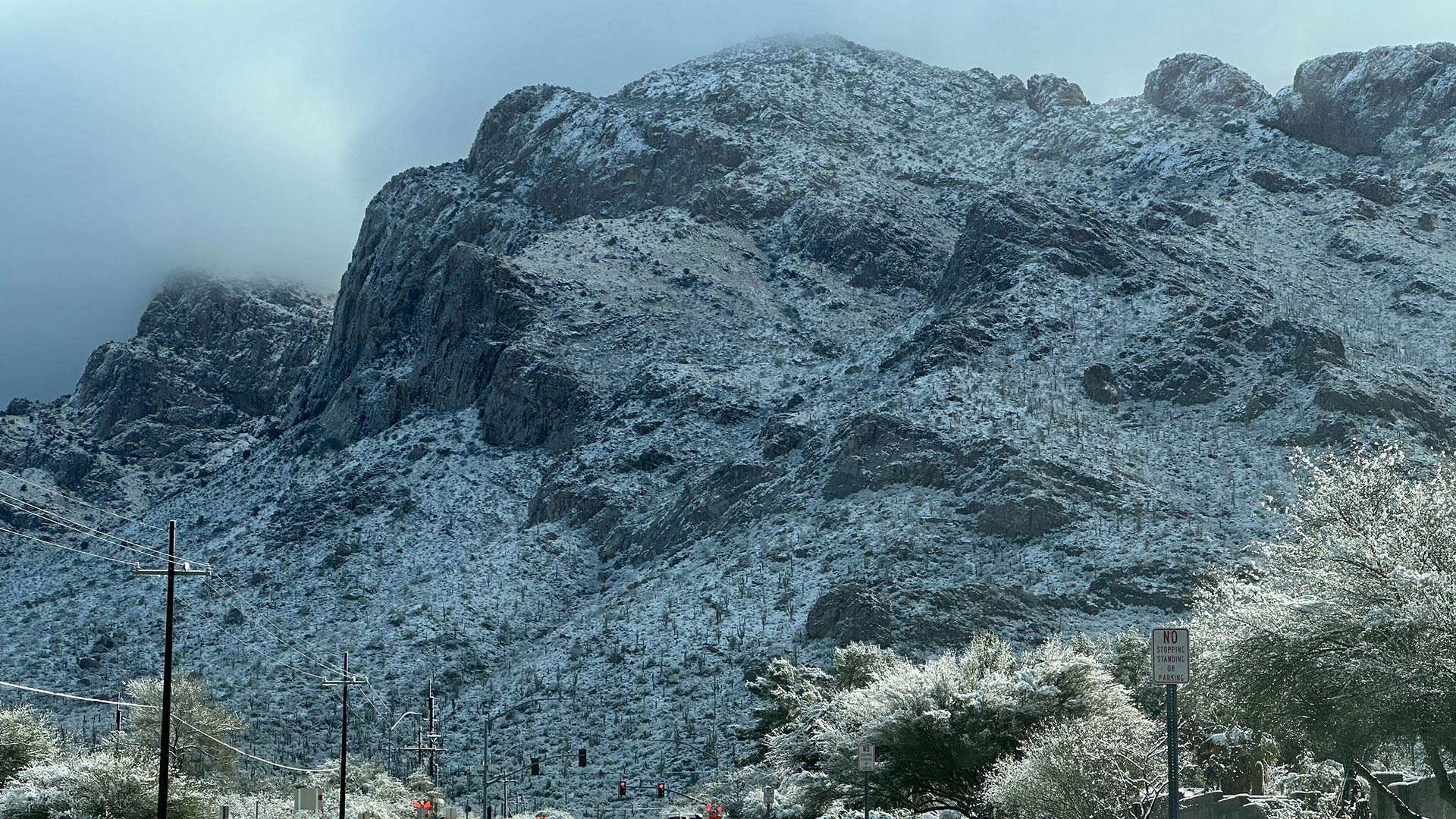 Pusch Ridge after a March snowstorm.