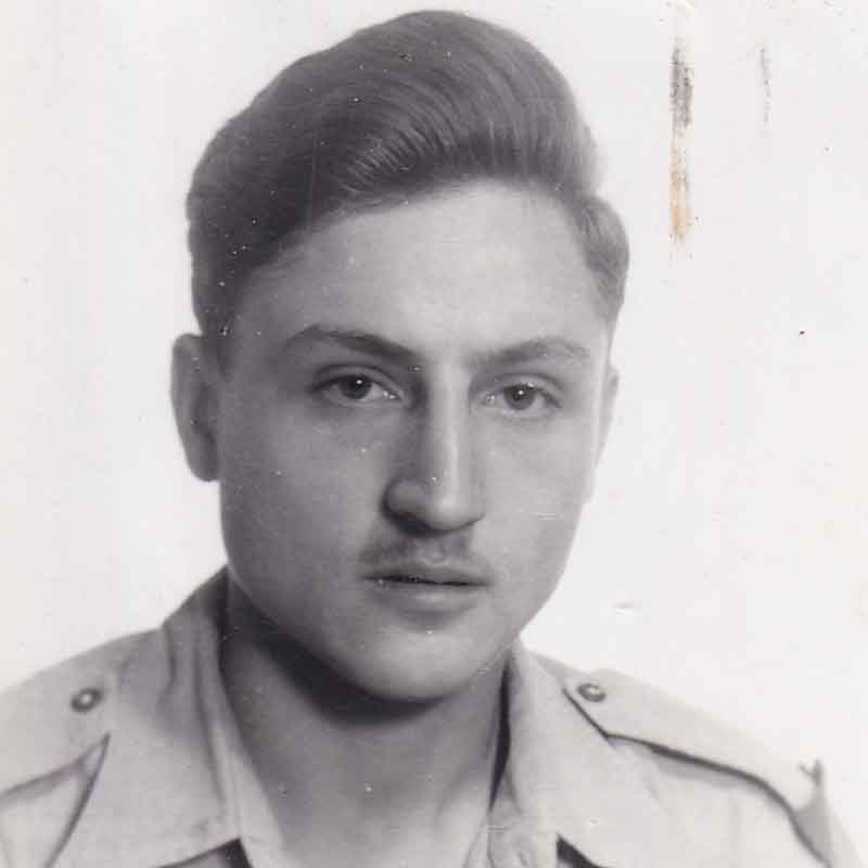 Wolfgang in 1949, serving in the Israeli army.