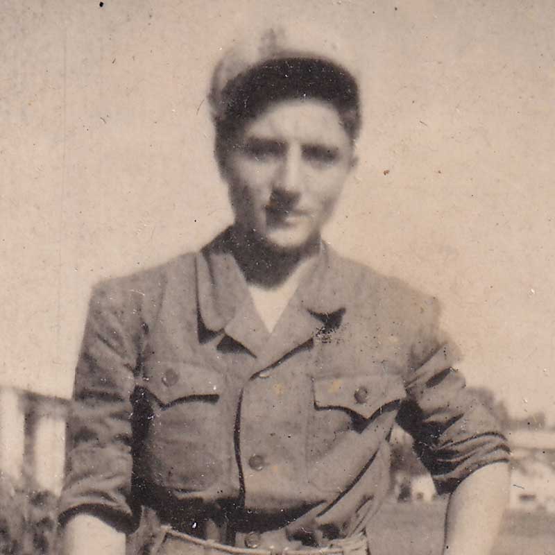 Wolfgang in 1949, serving in the Israeli army.