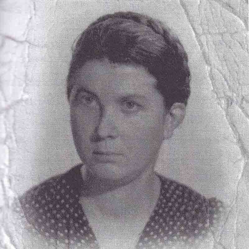 Passing as Gentiles, Blima and Wanda had no official identification papers. Instead, Blima carried this photograph of herself. On the back it says, “Identity of this person Jadwica Karpinska,”  followed by her street address, with the signature and stamp of someone with the title “Administrator.”  When German or Polish authorities stopped her and demanded to see her papers, she told them they had been destroyed in a fire and then showed them this. 