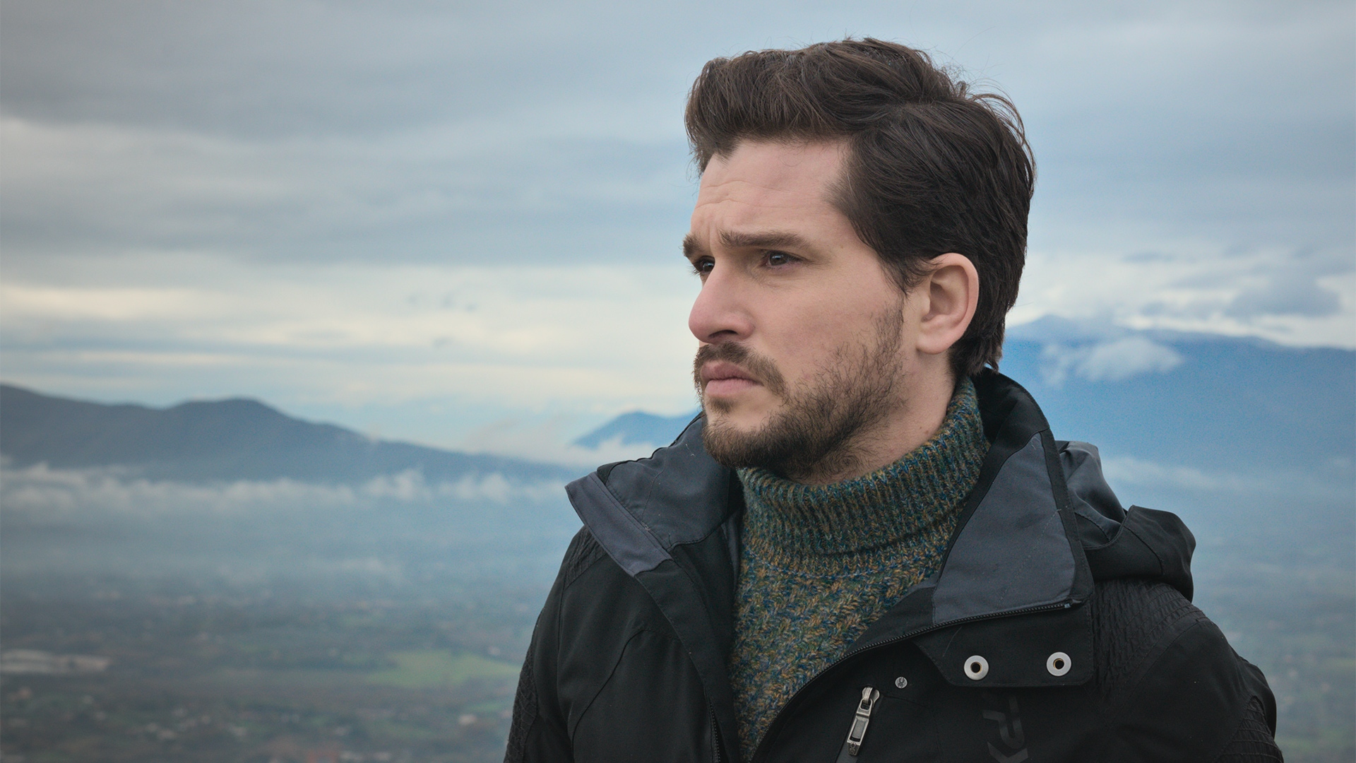 Kit Harington in Monte Cassino, Italy. Kit’s grandfather, Mick Catesby, witnessed Allied warplanes wipe the Cassino Monastery off the face of the earth in February 1944