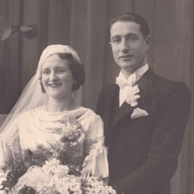 Solomon and Fanny Gurfein were married in 1935. 