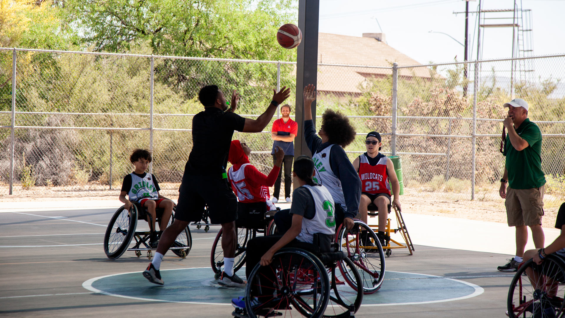 Gridley Middle School team plays wheelchair basketball