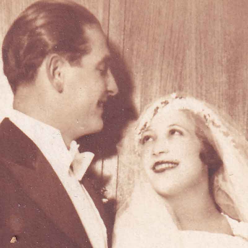 Lisa’s parents, Rudi and Stella Hershan. He was nine years older than his wife. He died in 1968 at the age of 62. She died in 2015 at the age of 99.