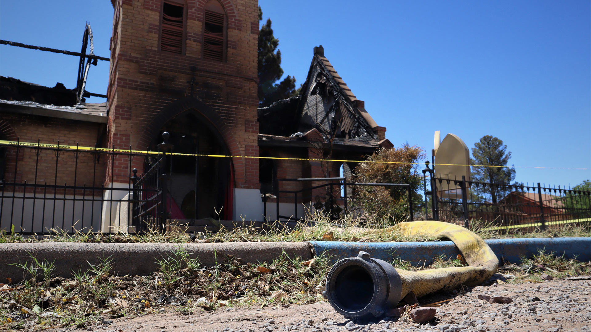 St. Stephen's Episcopal Church was extensively damaged by a fire that authorities say was intentionally started Monday.
