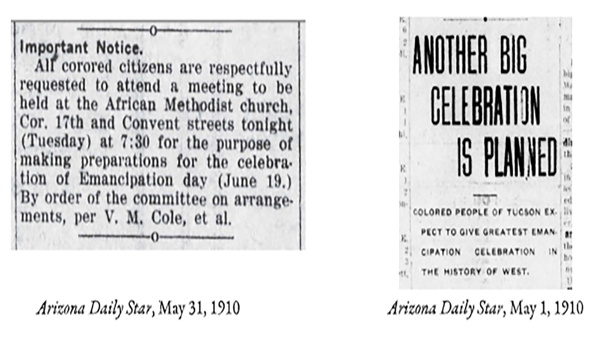 Juneteenth in Arizona Daily Star Archives
