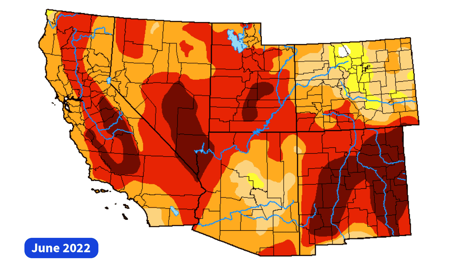 Drought Map June 2022