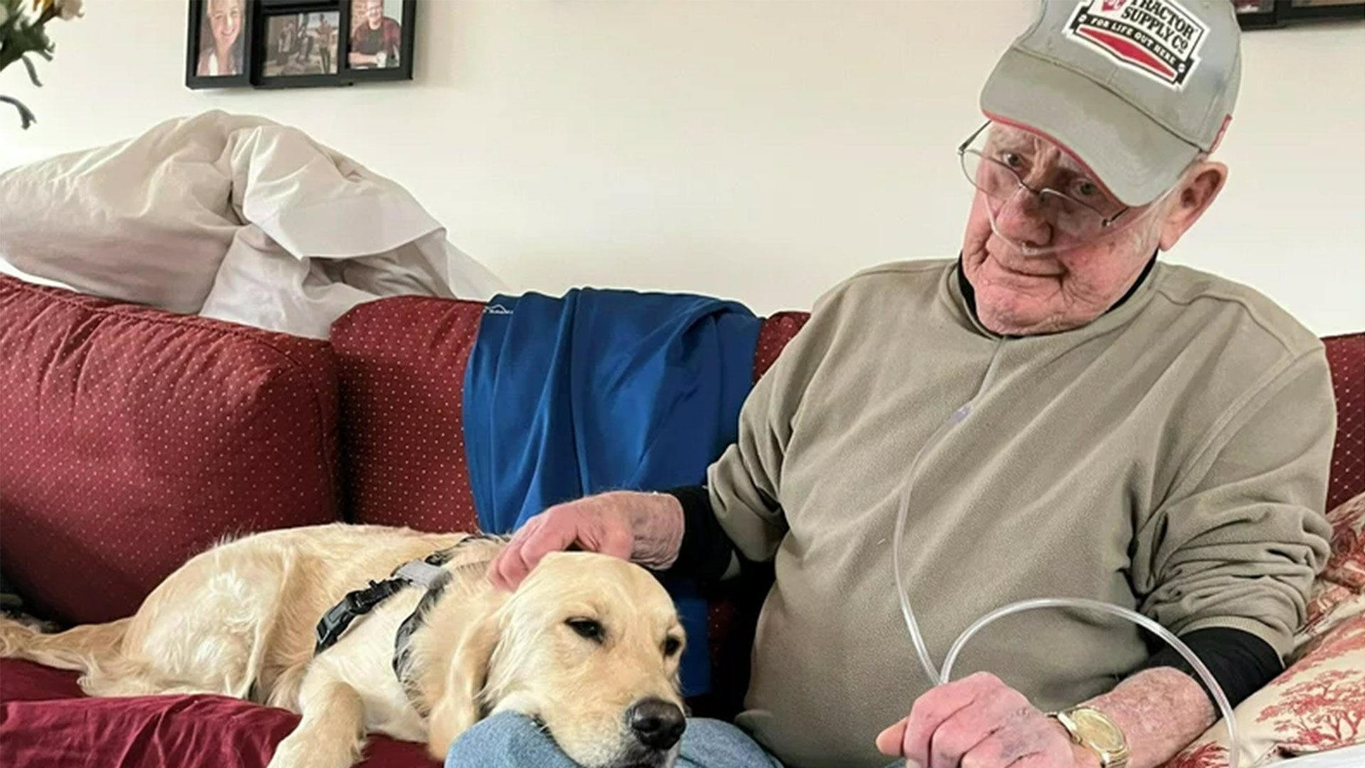Howard Houlden got hospital-at-home care for covid, COPD and congestive heart failure. Though he has since died, his daughter, Lori Girard, says it likely extended his life and helped him enjoy himself.