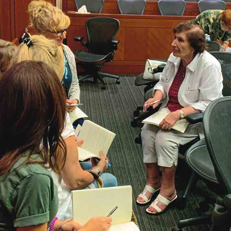 In 2019, Yulia was invited to the Pima County Courthouse to read the chapter she contributed to the two-volume collection To Tell our Stories: Holocaust Survivors of Southern Arizona, published by Jewish Family and Children’s Services of Southern Arizona.
