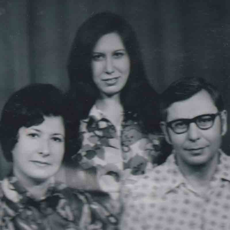 Yulia with her husband, Yuri Pilevskiy, and daughter, Irina, in 1975. She met Yuri when she was 14 and married him at age 22.