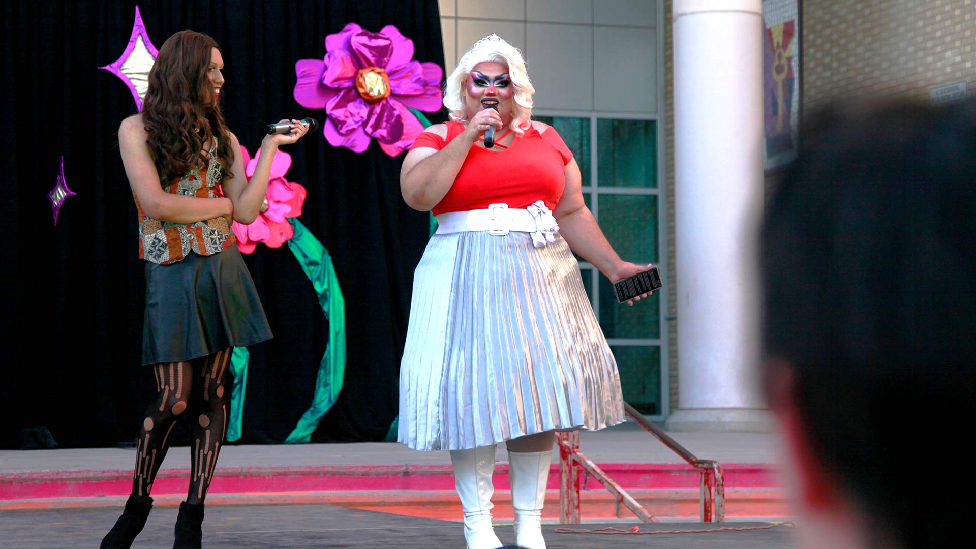 Meggan Mih Blushe, the drag persona of Adrian Molina, is hosting this year's second annual drag show at Tucson Magnet High School.