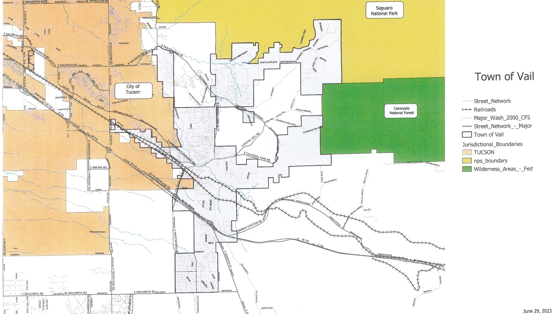 Map of Vail City Limits