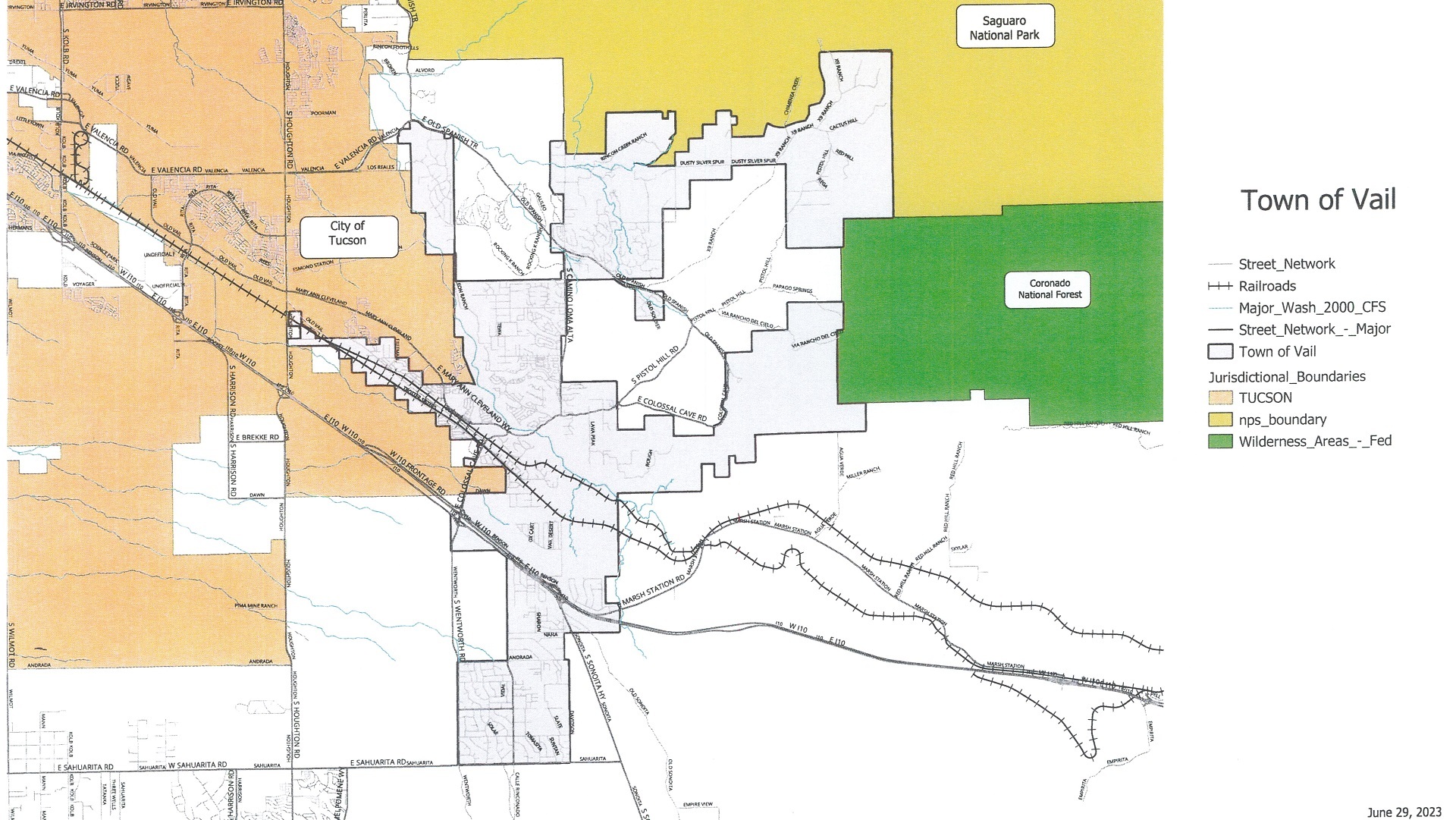 Map of Vail boundaries. 