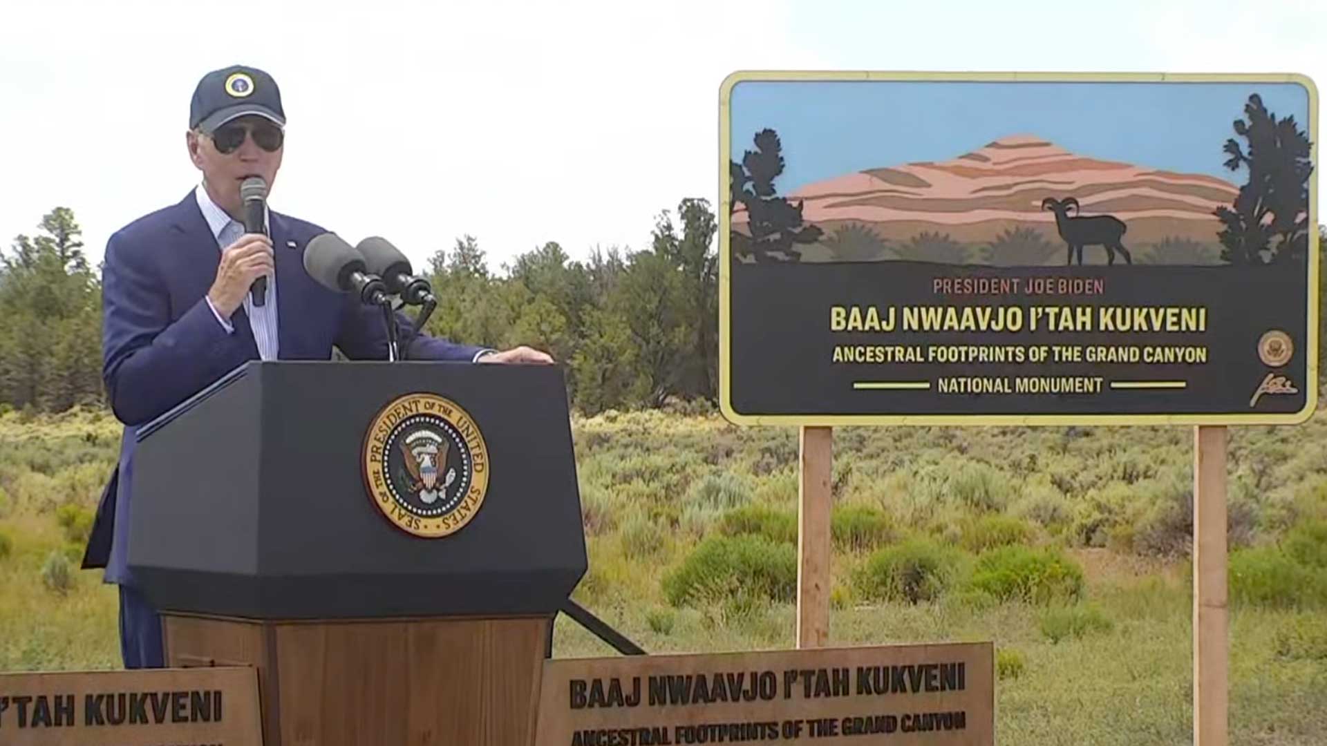 President Biden signed an Executive Order designating a new Grand Canyon National Monument. August 8, 2023