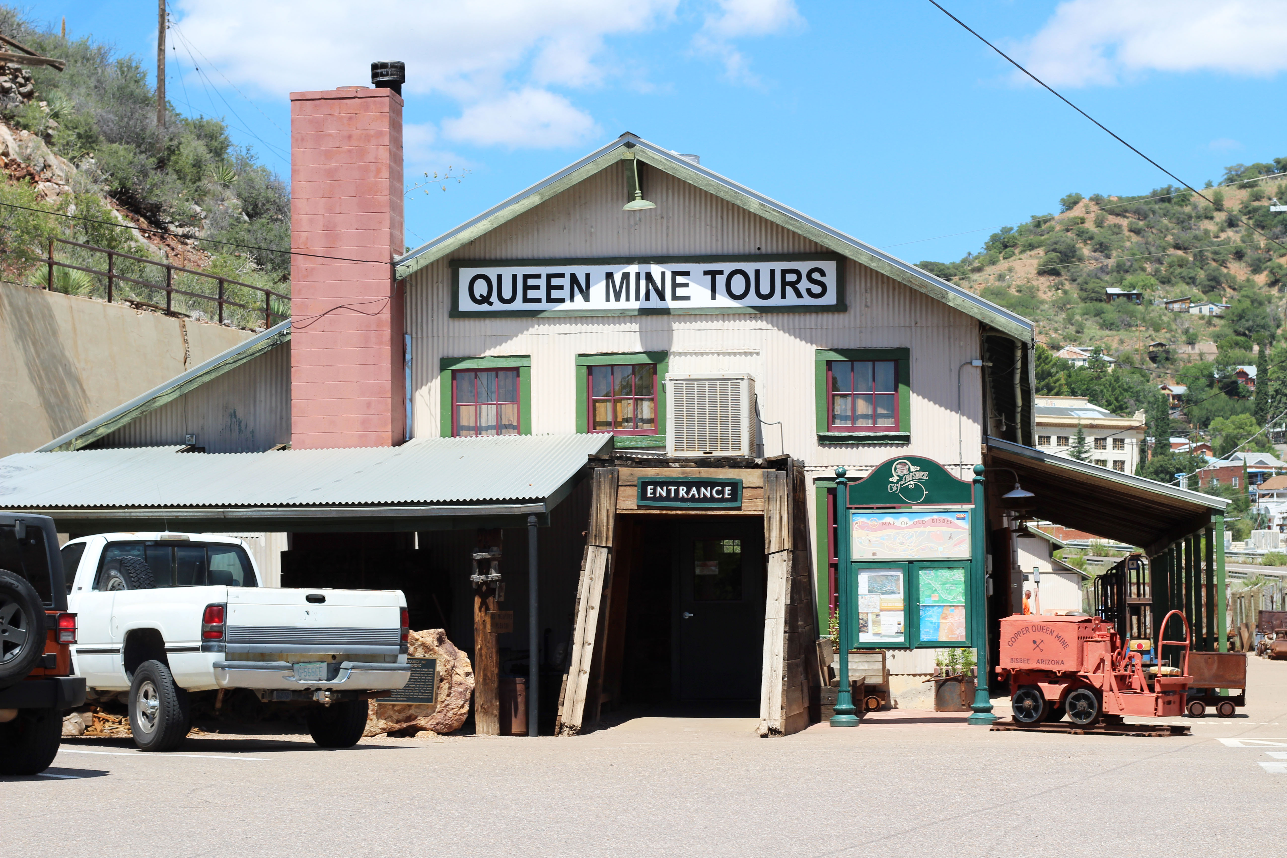 Almost 100 years after the opening of Bisbee's Queen Mine, the Queen Mine Tours opened to the public in 1976. About 50,000 people visit the mine each year. 